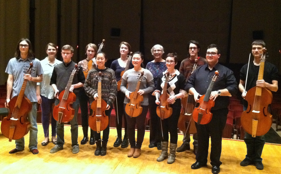 Winter Term beginning viol class from about 2015